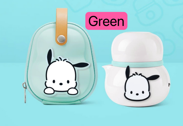 Cute Pochacco Portable Tea Set