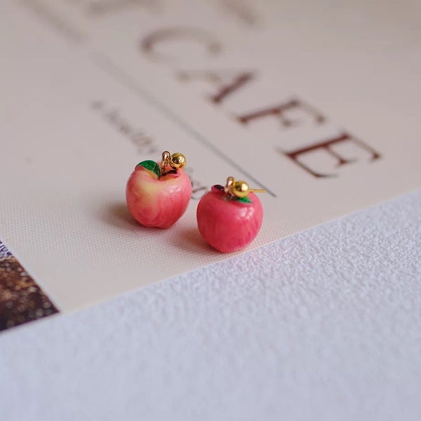 Kawaii Apple Earrings
