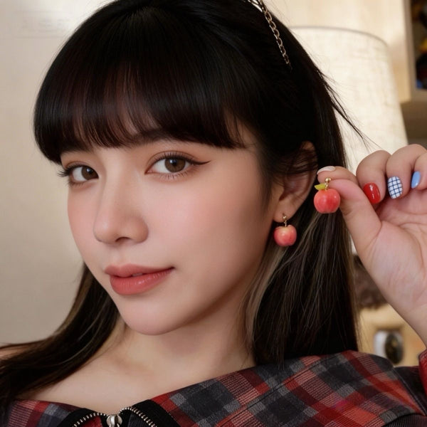 Kawaii Apple Earrings