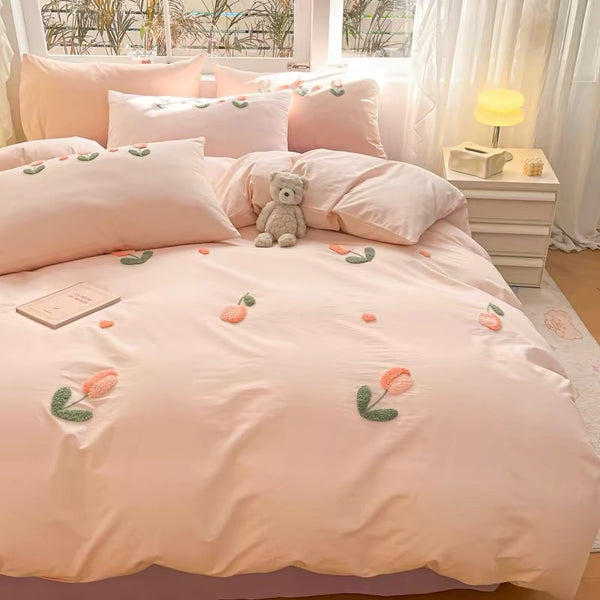 Cute Tulip Bedding Set