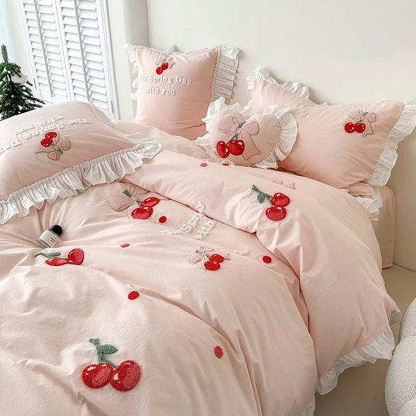 Cute Cherry Bedding Set