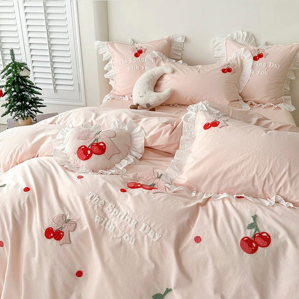 Cute Cherry Bedding Set