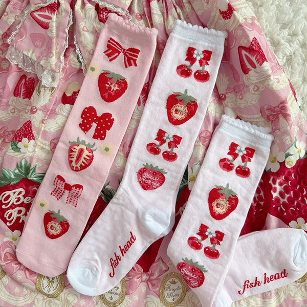 Cute Strawberry Socks
