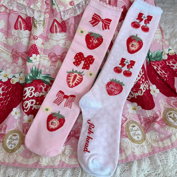 Cute Strawberry Socks
