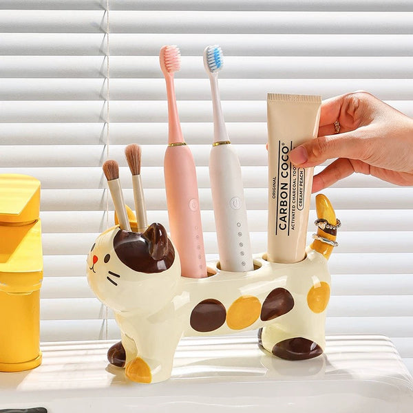 Kawaii Cat Toothbrush Holder