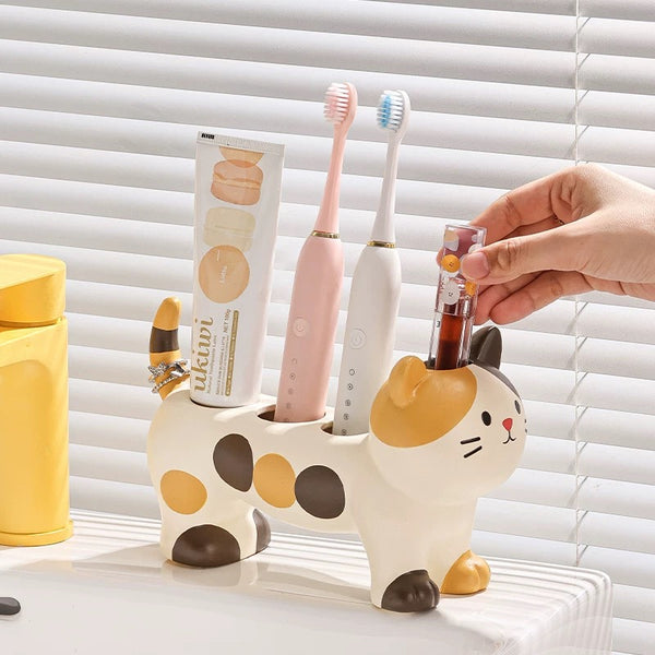 Kawaii Cat Toothbrush Holder