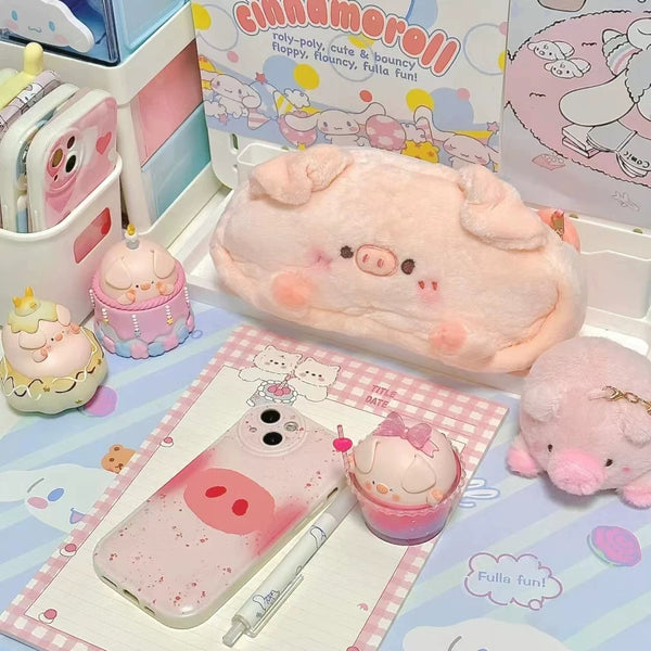 Cute Pig Pencil Bag