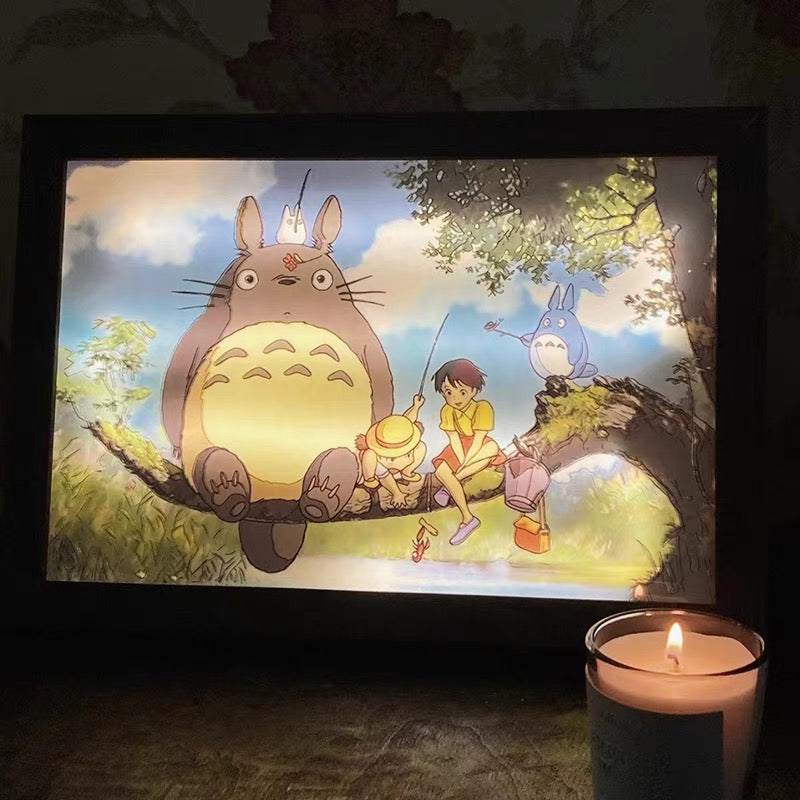 Cute Totoro Picture Lamp