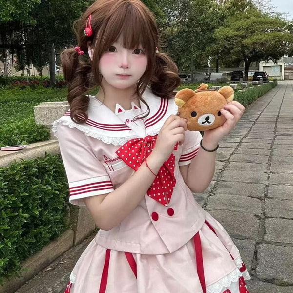 Sweet Strawberry Uniform Suit