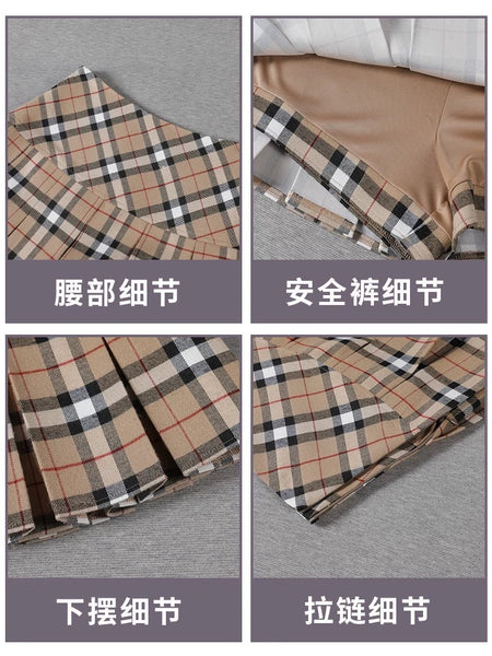 Fashion Plaid Skirt