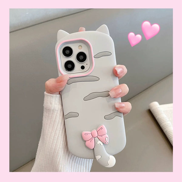 Cute Cat Phone Case For Iphone11/12/12pro/13/12proMax/13pro/14/14pro/14promax/15/15pro/15promax/16/16pro/16promax/17/17pro/17promax