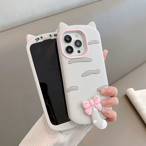 Cute Cat Phone Case For Iphone11/12/12pro/13/12proMax/13pro/14/14pro/14promax/15/15pro/15promax/16/16pro/16promax/17/17pro/17promax