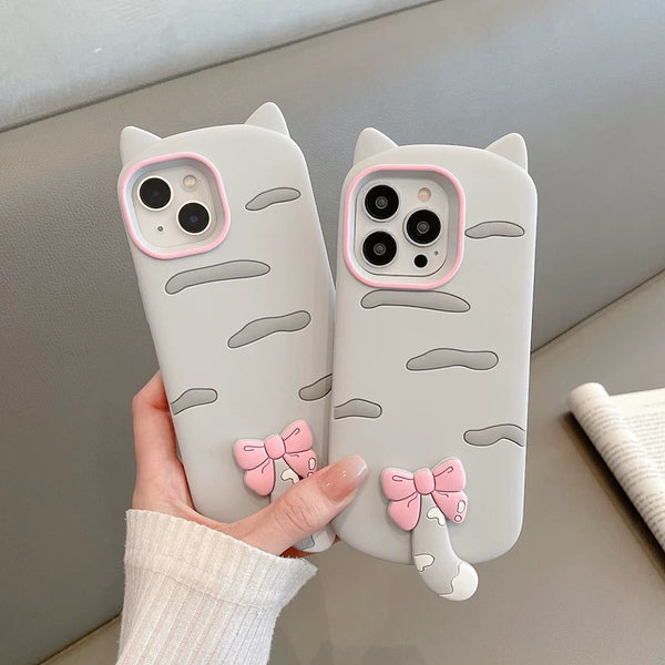 Cute Cat Phone Case For Iphone11/12/12pro/13/12proMax/13pro/14/14pro/14promax/15/15pro/15promax/16/16pro/16promax/17/17pro/17promax