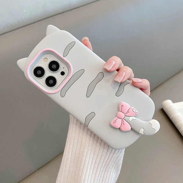Cute Cat Phone Case For Iphone11/12/12pro/13/12proMax/13pro/14/14pro/14promax/15/15pro/15promax/16/16pro/16promax/17/17pro/17promax