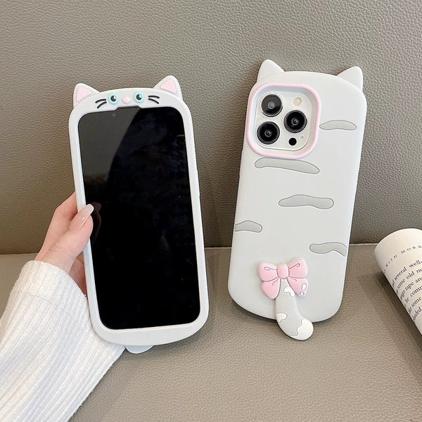 Cute Cat Phone Case For Iphone11/12/12pro/13/12proMax/13pro/14/14pro/14promax/15/15pro/15promax/16/16pro/16promax/17/17pro/17promax