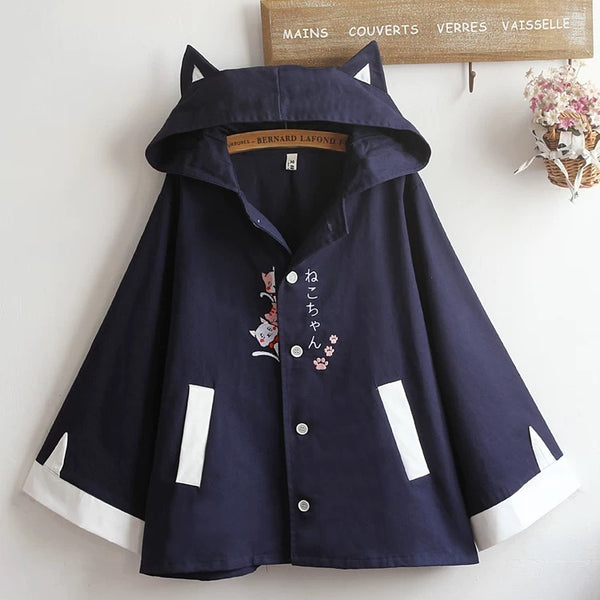 Kawaii Cat Cloak Coat