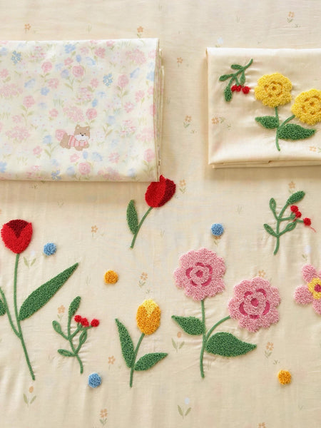 Cute Flowers Bedding Set
