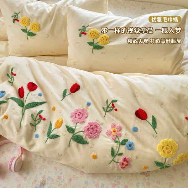 Cute Flowers Bedding Set