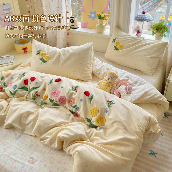 Cute Flowers Bedding Set