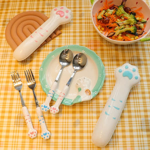 Kawaii Paw Dinnerware