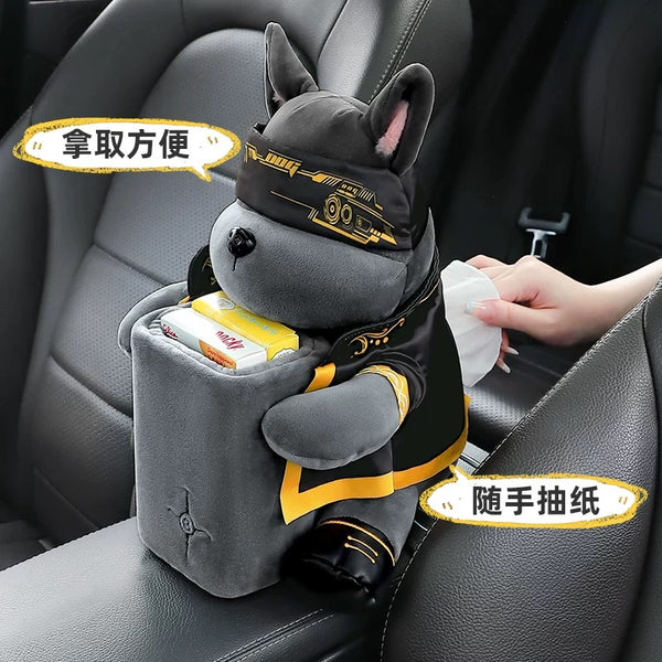 Cute Dog Car Tissue Box