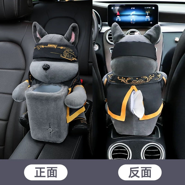 Cute Dog Car Tissue Box