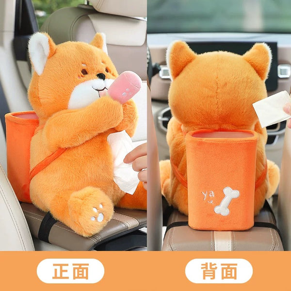 Kawaii Animal Car Tissue Box