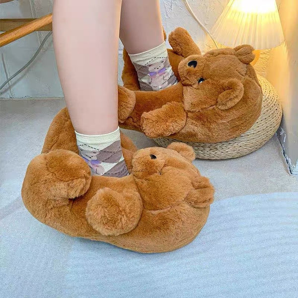 Cute Bear Home Slippers