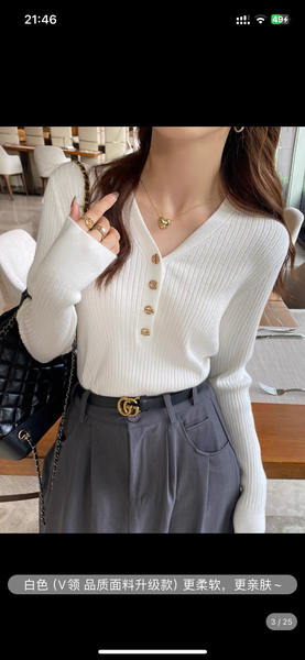 Pure Color Knitted Sweater