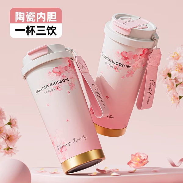 Cute Sakura Vacuum Cup