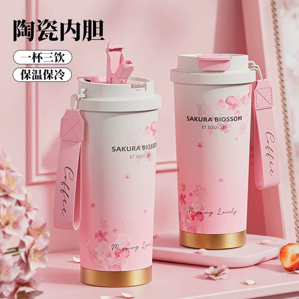 Cute Sakura Vacuum Cup