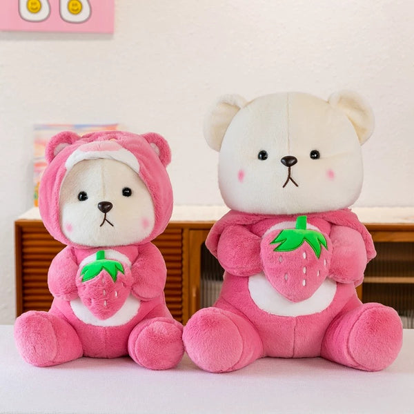 Cute Strawberry Bear Plush Toy