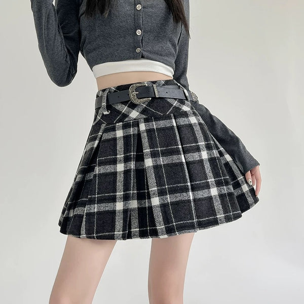 Fashion Plaid Skirt