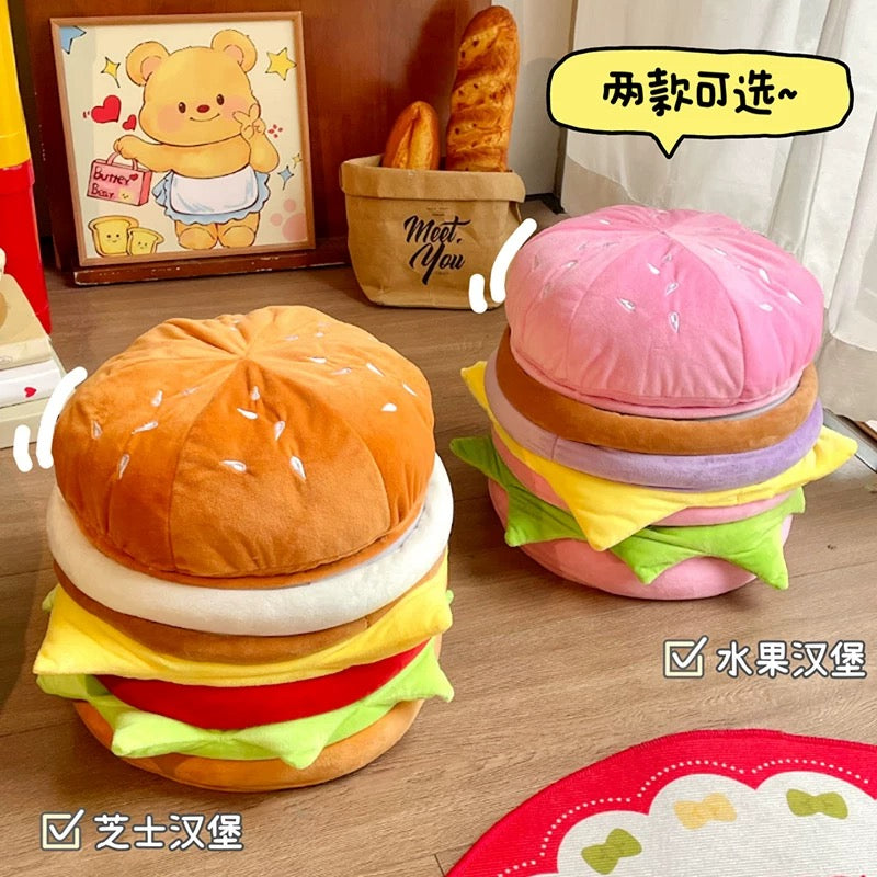 Cute Hamburger Storage Stool