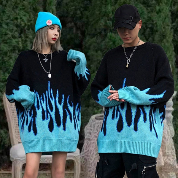 Harajuku Flame Sweater