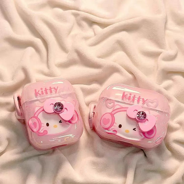 Kawaii Kitty Airpods Protector Case For Iphone