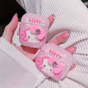 Kawaii Kitty Airpods Protector Case For Iphone