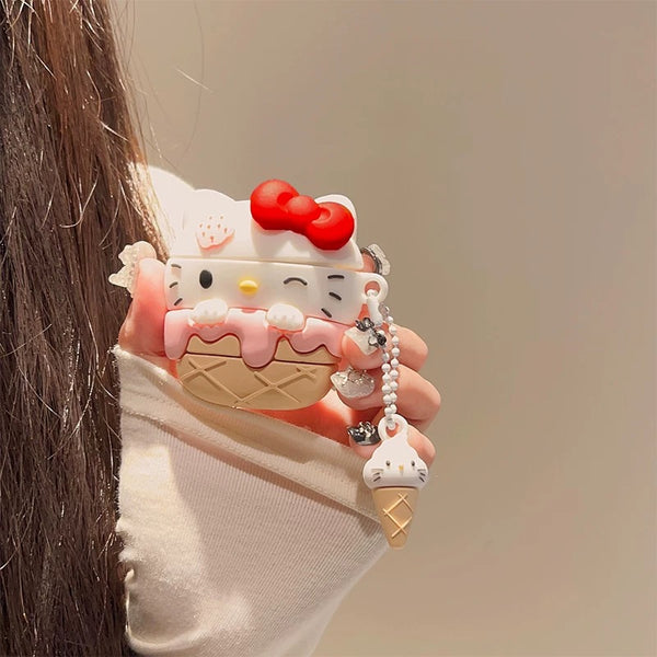 Kawaii Kitty Airpods Protector Case For Iphone