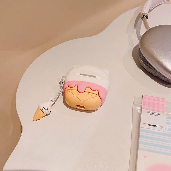 Kawaii Kitty Airpods Protector Case For Iphone