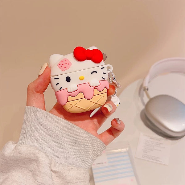 Kawaii Kitty Airpods Protector Case For Iphone