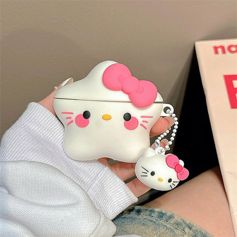 Kawaii Star Kitty Airpods Protector Case For Iphone