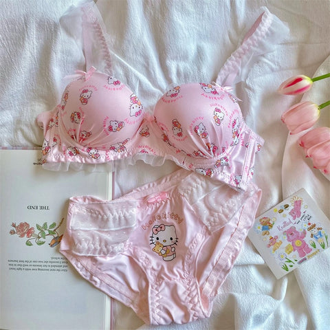 Cute Kitty Underwear Set