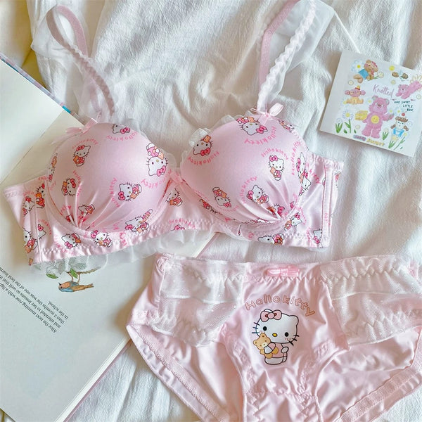 Cute Kitty Underwear Set