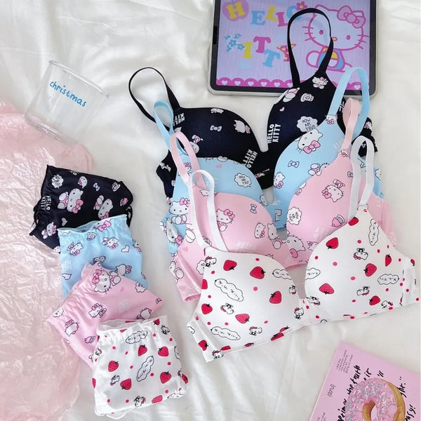 Kawaii Kitty Underwear Set