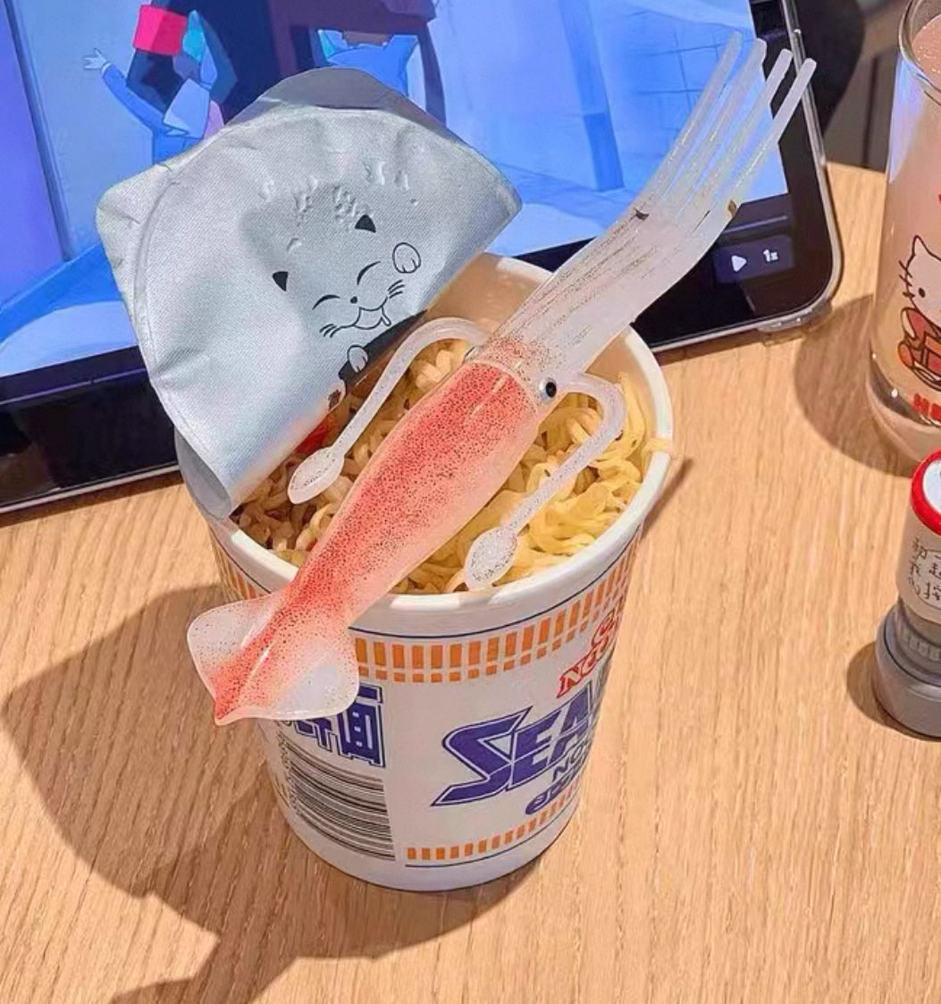 Funny Squid Instant Noodle Fork