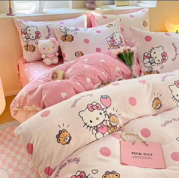 Sweet Soft Cartoon Bedding Set