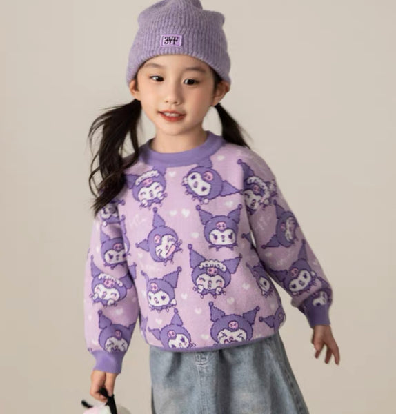 Cute Kuromi Sweater For Childen