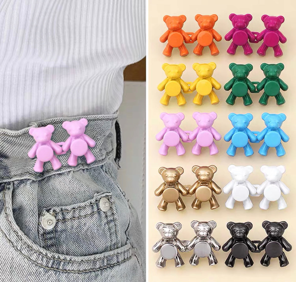 Kawaii Bear Waist Buckles