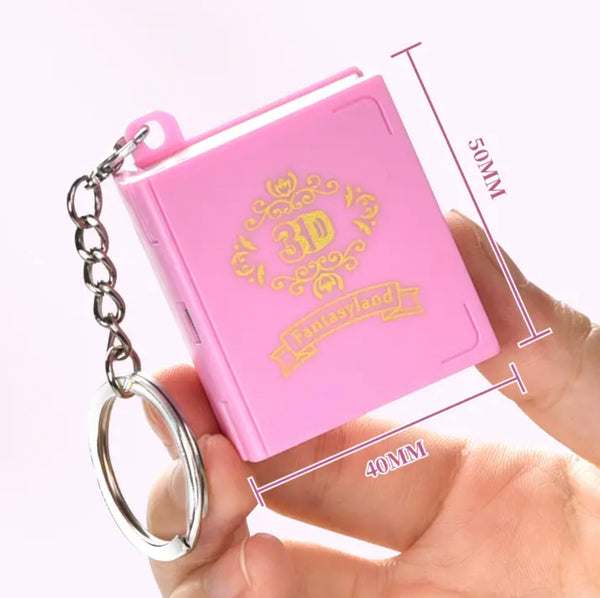 Cute Magic Book Key Chain