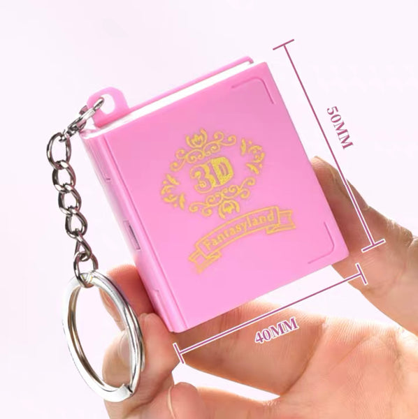 Cute Magic Book Key Chain